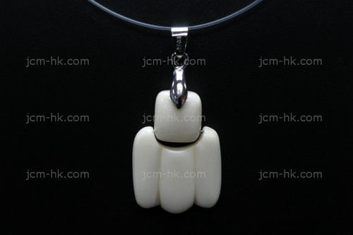 22X30mm Buffalo Bone Dangling Designer Bead Pendant [z1302]