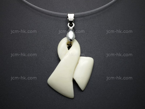 25x30mm Buffalo Bone Designer Bead Pendant [z8468]