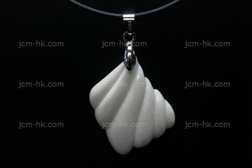 32X20mm Buffalo Bone Carved Designer Bead Pendant [z1307]