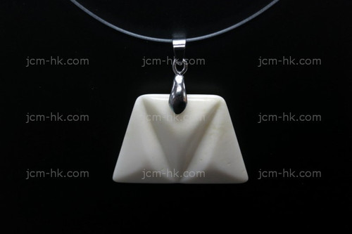 25X35mm Buffalo Bone Trainglar Designer Bead Pendant [z1339]