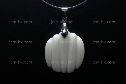 25X28mm Buffalo Bone Carved Designer Bead Pendant [z1448]