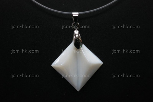 25X25mm Mother Of Pearl Designer Designer Bead Pendant [z1601]