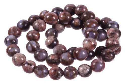 6mm Boulder opal round beads 15.5" natural [6r18]