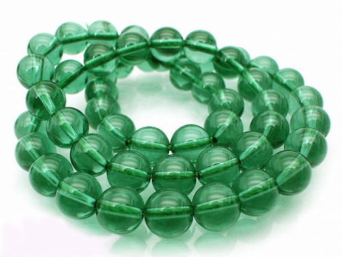 12mm Green Quartz Round Beads 15.5" synthetic [12a37]