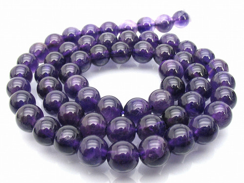 6mm Amethyst Round Beads 15.5" dyed [6d11]