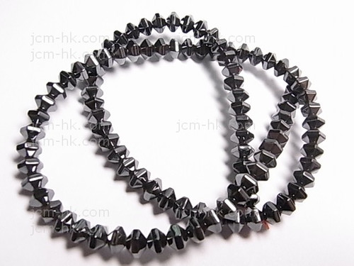 6mm Hematite Faceted Beads 15.5" synthetic [h18]