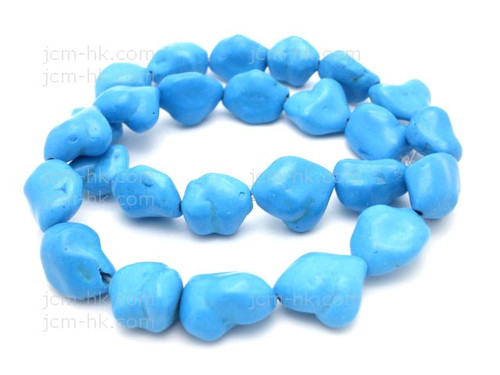 12-16mm Turquoise Nugget 15.5" [ts109]