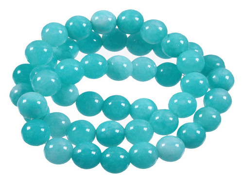 8mm Amazonite Round Beads 15.5" dyed [8r19b]