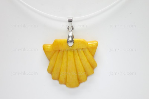 35x30mm Buffalo Bone Carved Designer Bead Pendant, Natural Dyed [z1003]