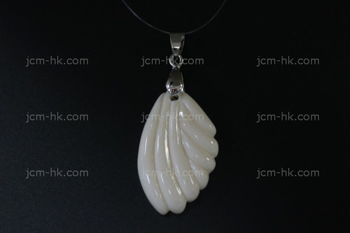 20X32mm Buffalo Bone Carved Designer Bead Pendant [z1212]