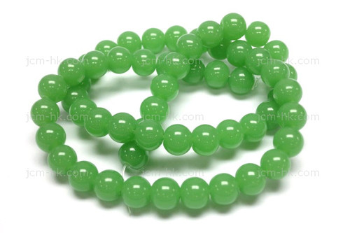 8mm Chrysprase Round Beads 15.5" synthetic [8a71]