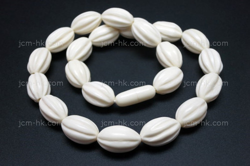 12x18mm Buffalo Bone Necklace 18" [z7640]