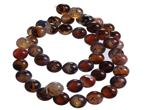 8mm Red Fire Agate Round Beads 15.5" heated [8f17r]