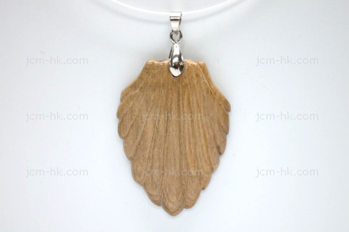 30X46mm Wood Carved Designer Bead Pendant [z1511]