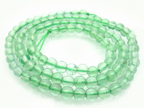 10mm Greenberry Quartz Round Beads 15.5" synthetic [10a40]