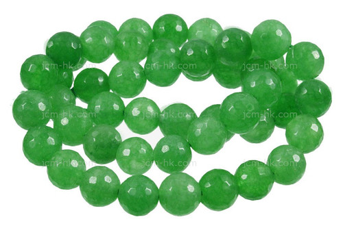 12mm Green Aventurine Faceted Round Beads 15.5" natural [c12b15]