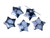 25mm Snowflake Star Donut Beads 2pcs. 3mm hole [y922b]