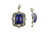25x32mm Natural Lapis Lazuli Pendant With Marquise [y401b]