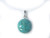 20mm Blue Turquoise Round Pendant [y237d]