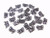 9x6x4mm Silver Plated Plastic Butterfly Beads 40pcs [y630a]