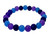 6mm Mix Agate & Jade Elastic Bracelet 7.5" dyed [b2s17]