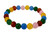 10mm Mix Agate & Jade Elastic Bracelet 7.5" dyed [b4s6]