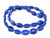 10x14mm Lapis Magnesite Puff Oval Beads 15.5" [t537l]