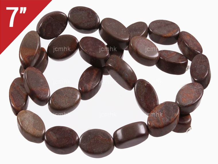 10x16mm Country Agate Oval Loose Beads 7" [iwa158]