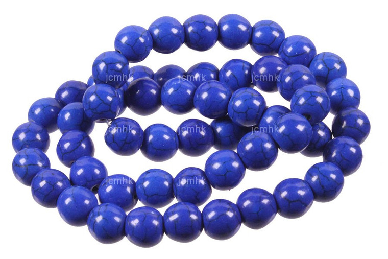 6mm Lapis Magnesite Round Beads 15.5" [6tl]