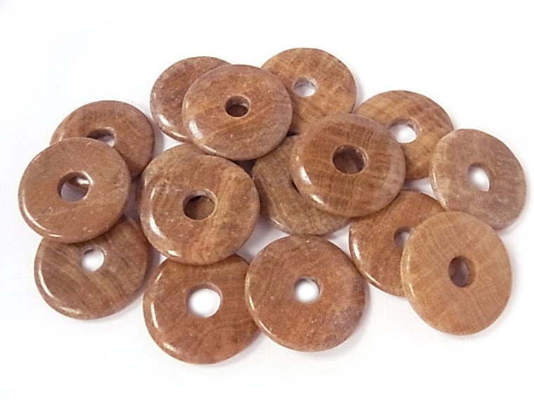 25mm Tiger Jasper Donut 2pcs. [y955a]
