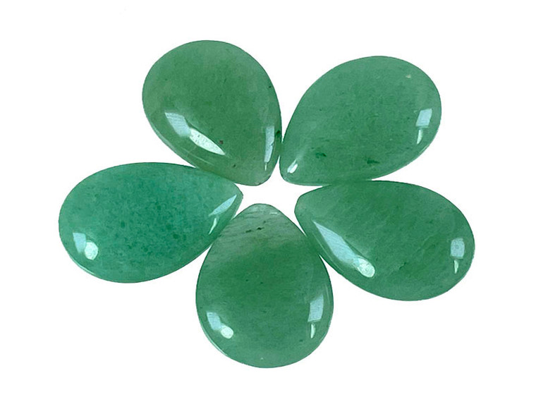 925 Sterling Silver 35mm Love Angel Pendant with Aventurine Pear [y830a]