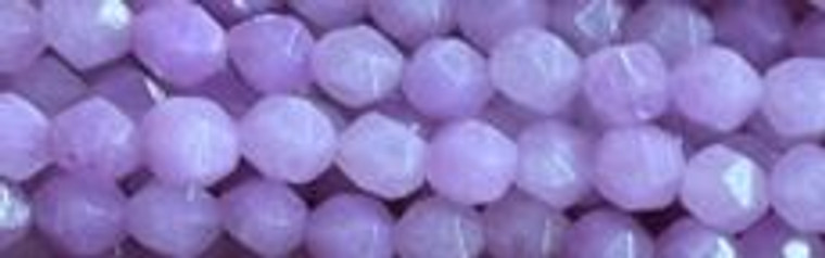 8mm Lavender Jade dyed Faceted Hexagon Beads 15.5" [v1548]