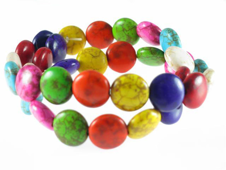 16mm Mix Magnesite Coin Beads 15.5" [t443x]