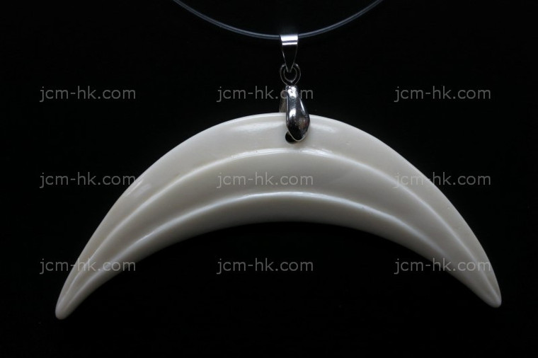 80x20mm Buffalo Bone Carved Designer Bead Pendant [z1085]
