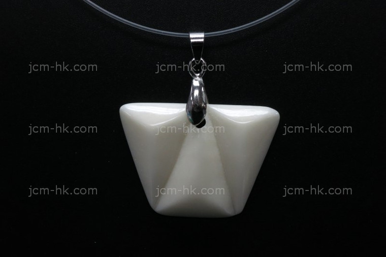 32X22mm Buffalo Bone Designer Bead Pendant [z1257]