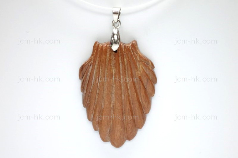30X46mm Wood Carved Designer Bead Pendant [z1517]