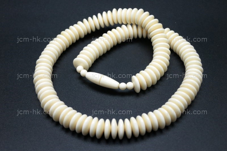 10mm Buffalo Bone Disc Beads 30pcs. [z5149]