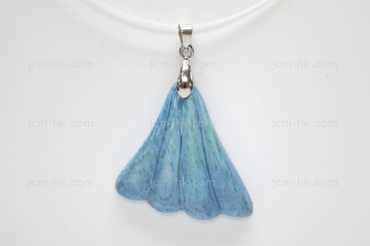 35x35mm Buffalo Bone Designer Bead Pendant, Natural Dyed [z5238]