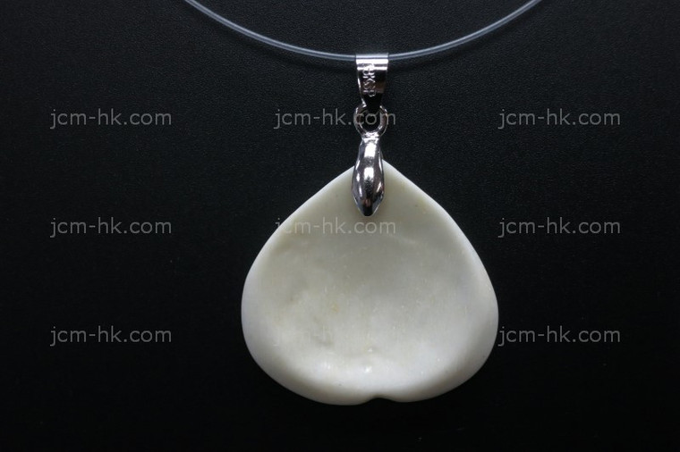 32X32mm Buffalo Bone Carved Designer Bead Pendant [z1470]