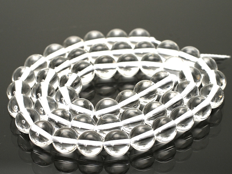 8mm Crystal Round Beads 15.5" synthetic [8a5]