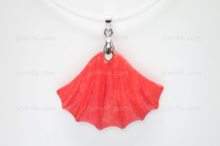 45x35mm Buffalo Bone Designer Bead Pendant, Natural Dyed [z5232]