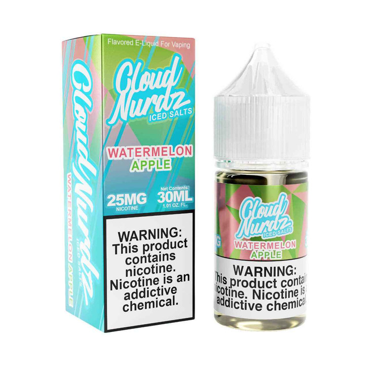 Cloud Nurdz Salts Iced Watermelon Apple 30ml