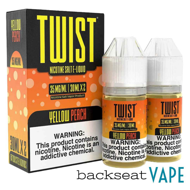 Twist E-Liquids Yellow Peach 60ml Salt