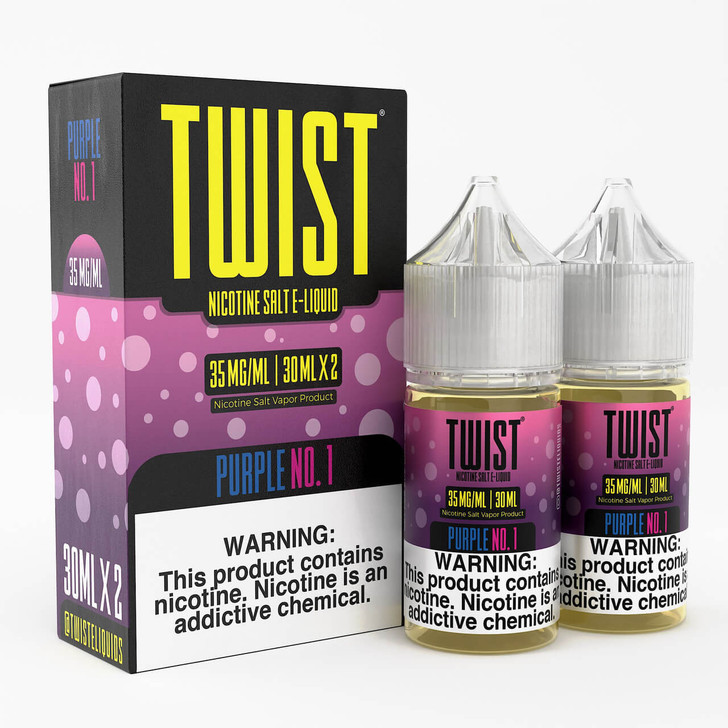 Twist E-Liquids Purple No.1 60ml Salt E-Juice Backseat Vape