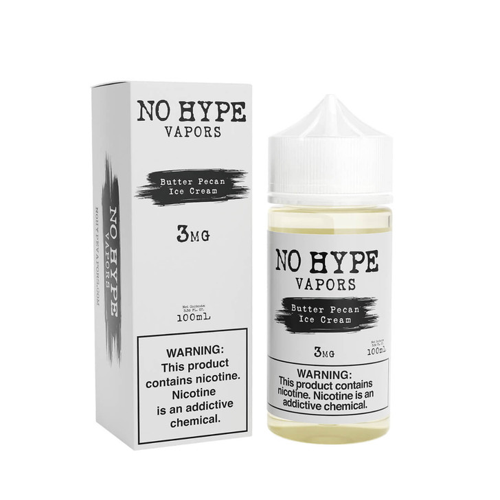 No Hype Vapors Butter Pecan Ice Cream 100ml Backseat Vape