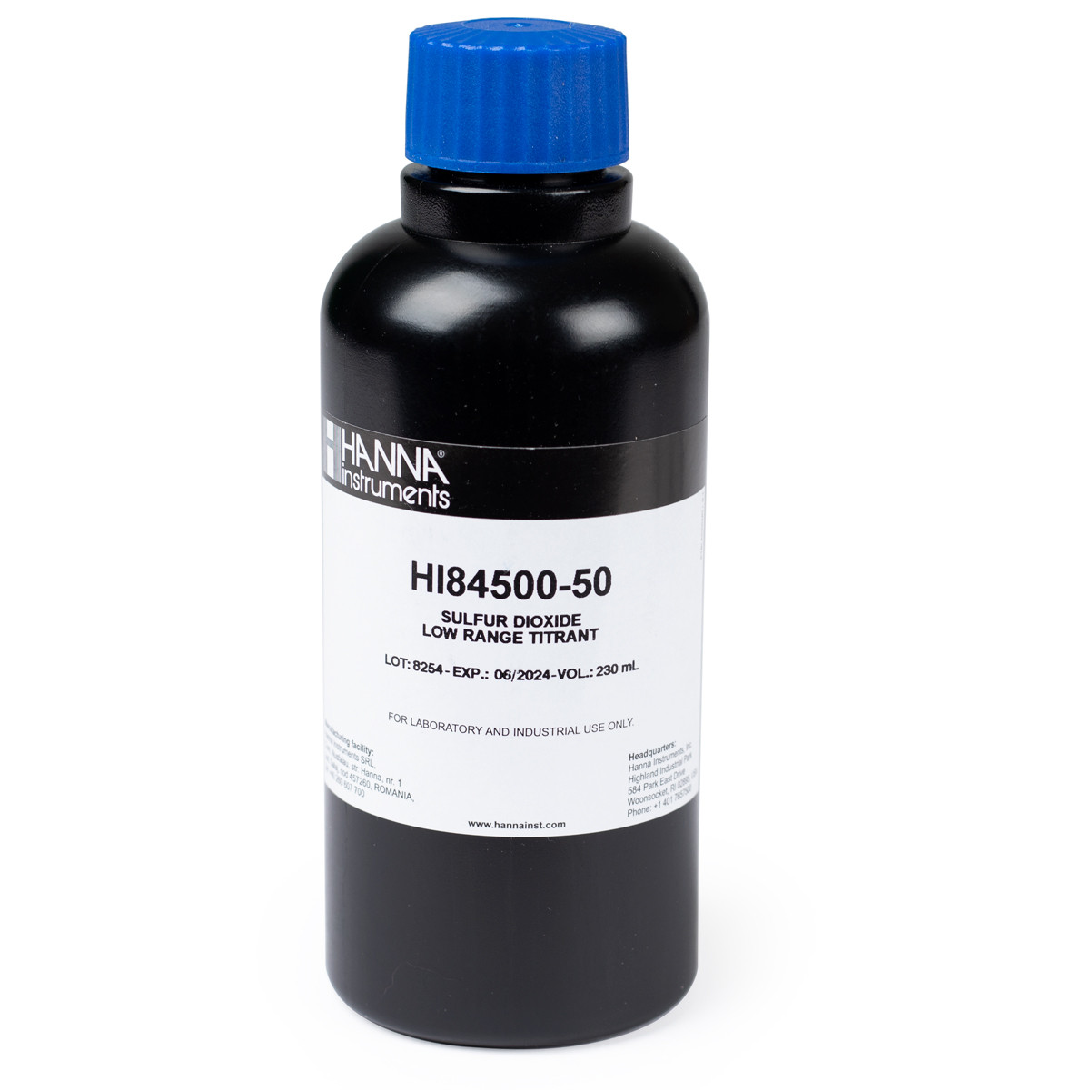 Low Range Titrant for Sulfur Dioxide - HI84500-50