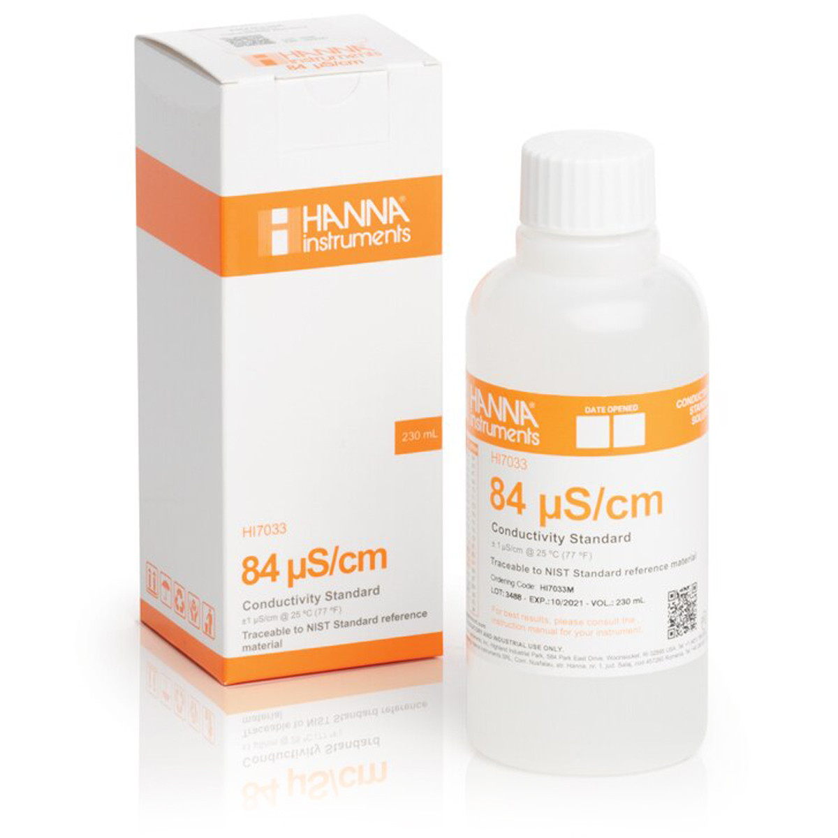 HI7033M 84 µS/cm Conductivity Standard (230mL Bottle)