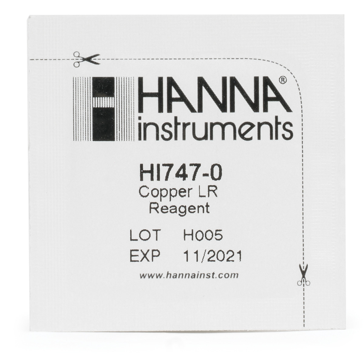水質管理 Hanna Instruments H774 Checker HC Copper Low Range Checker® HC Reagents (25 Tests) - HI747-25