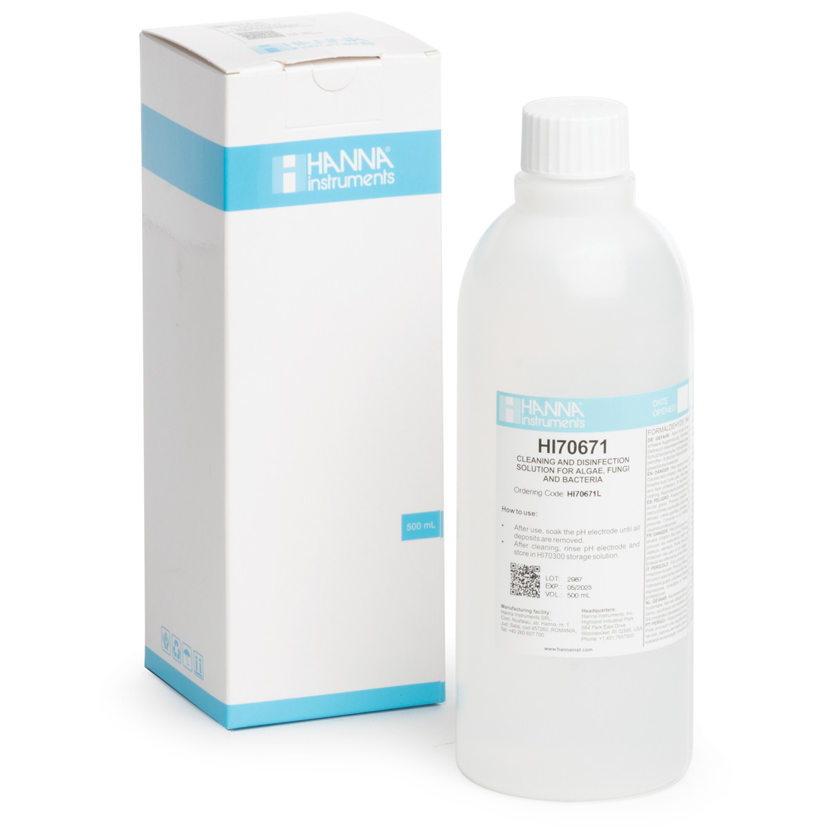 HI70670L Cleaning Solution for Salt Deposits (500 mL)