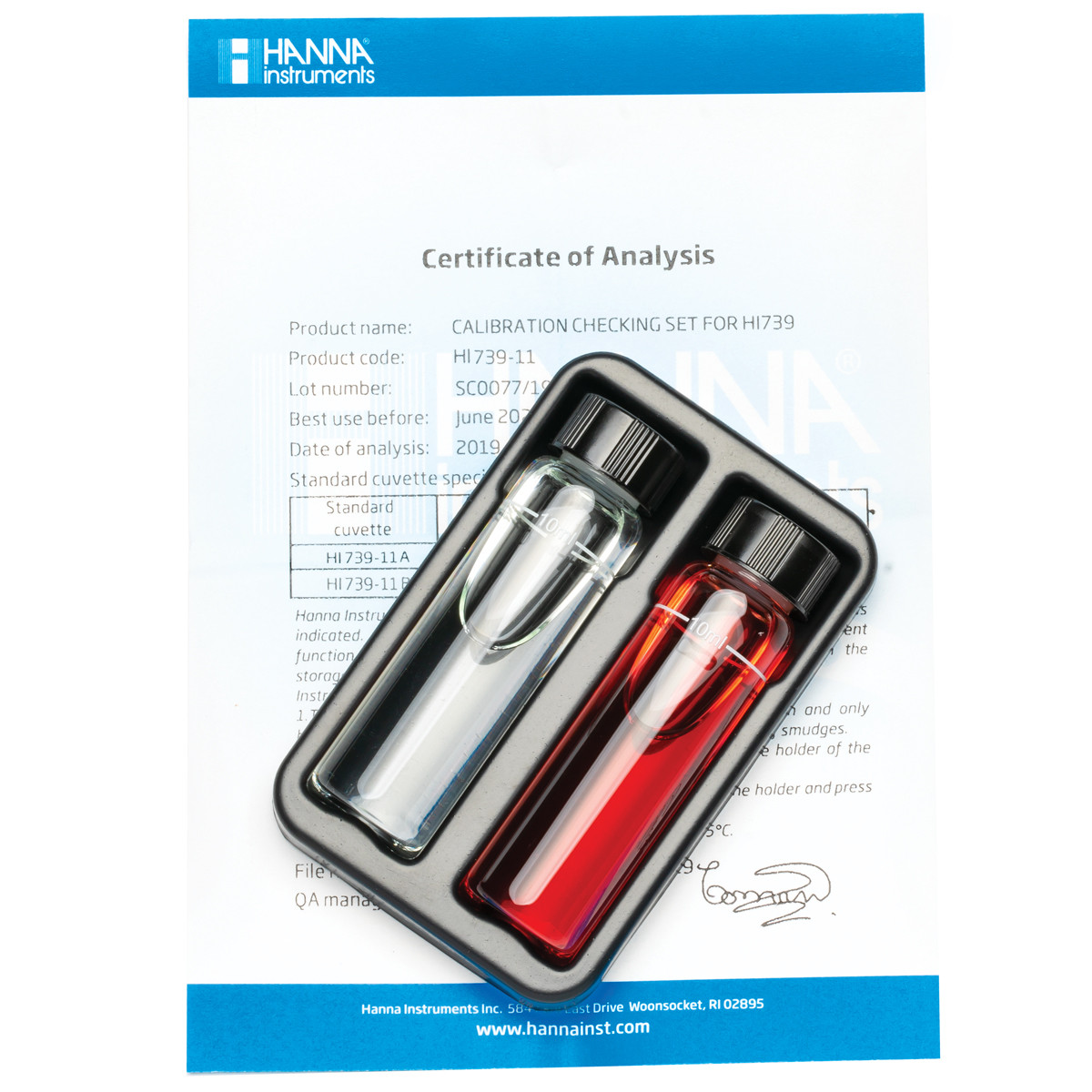 Fluoride High Range Checker® HC Calibration Check Set - HI739-11